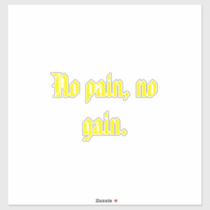 GYM Motivatie citaten En Lichtbruin  Sticker