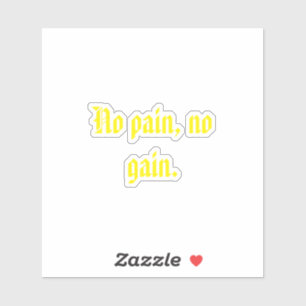 GYM Motivatie citaten En Lichtbruin Sticker
