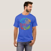 Gym Motivatie - Eten, Slaap, Trein, Herhalen T-shirt (Voorkant volledig)