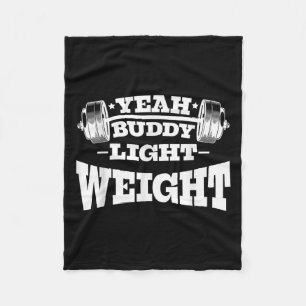 Gym Motivatie Workout Ja Buddy Lichtgewicht Fleece Deken