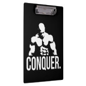 Gym Motivation - CONQUER Klembord (Rechts)