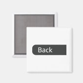 Gym Motivation Funny 0 Fors Given Men's  Magneet (Voorkant / Achterkant)