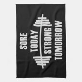 Gym Motivation Towel Theedoek (Verticaal)