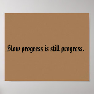 GYM-motiveringen en licht bruin Poster