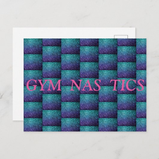 GYM NAS TICS - GYMNASTIEK BRIEFKAART (Voorkant / Achterkant)