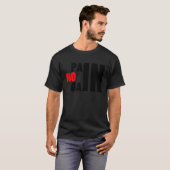 GYM NO PAIN NO GAIN WORKOUT T-SHIRT (Voorkant volledig)