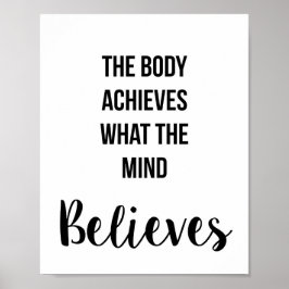 Gym, oefening, Motivatie wandkunst Poster