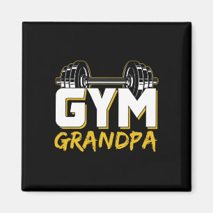Gym Opa Workout Training Fitness Gewichtheffen Magneet