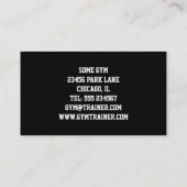 Gym Owner of Coach Funny Visitekaartje (Achterkant)