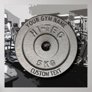 Gym Owner of User Fitness Funny Grey Edition Poster