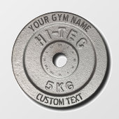 Gym Owner of User Fitness Funny Grey Edition Raamsticker (Vel)