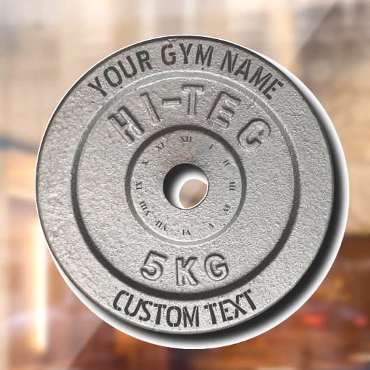 Gym Owner of User Fitness Funny Grey Edition Raamsticker (Vel 2)