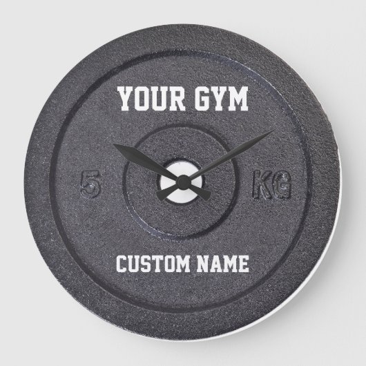 Gym Owner of User Funny Clock Grote Klok (Voorkant)