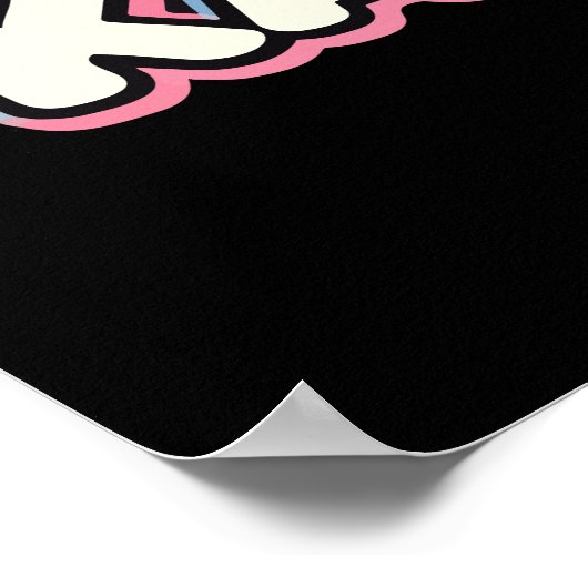 Gym Panda Training om Kawaii Schattigee Anime Work Poster (Hoek)