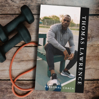 Gym personal coach moderne, minimalistische social visitekaartje