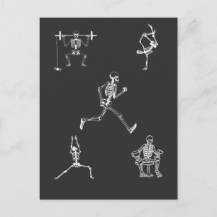 Gym Personal Train Therapy Spooky Halloween Briefkaart