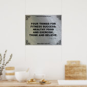 Gym Poster voor fitness Motivation #010 (Keuken)