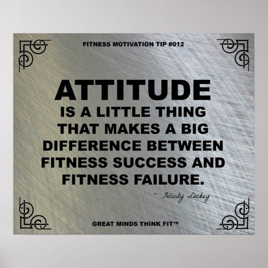 Gym Poster voor fitness Motivation #012 (Voorkant)