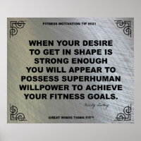 Gym Poster voor fitness Motivation #021