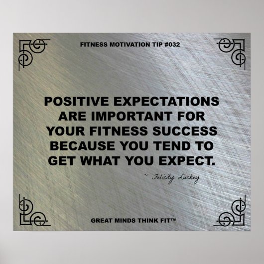Gym Poster voor fitness Motivation #032 (Voorkant)