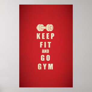 GYM-prijsopgave behouden Poster