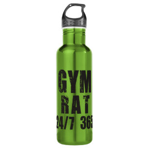 Gym Rat - 24/7 365 - Bodybuilding Waterfles