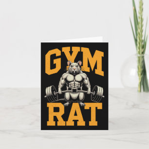 Gym Rat Betekenis Gym Rat Kostuum Gewichtheffen Gy Kaart