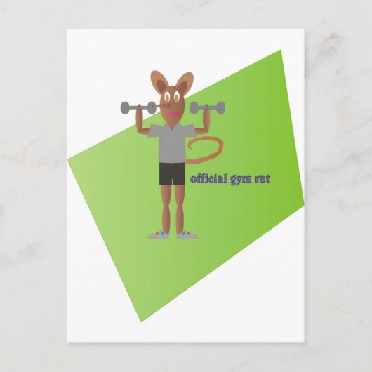Gym Rat Briefkaart (Voorkant)