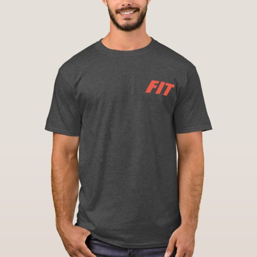 Gym Rat en Couch Potato en Fit Funny and Cool T-shirt (Voorkant)