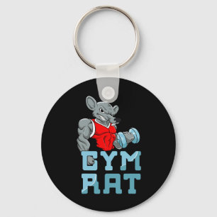 Gym Rat Fitness Bodybuilding Spierspor Sleutelhanger