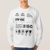 Gym Rat Formula: Handle With Gains T-shirt (Voorkant)