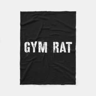 Gym Rat Gifts Mannen Essential Clothes Hustle Fitn Fleece Deken