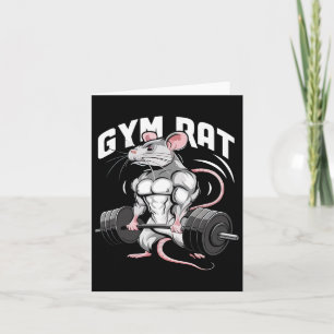 Gym Rat Grappig Bodybuilding Fitness Workout Gym W Kaart