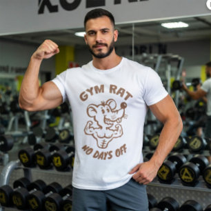 Gym Rat - Grappige Fitness Workout Bodybuilding T-shirt