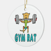 Gym Rat Keramisch Ornament (Links)