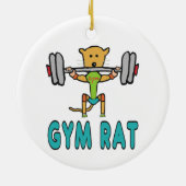 Gym Rat Keramisch Ornament (Achterkant)