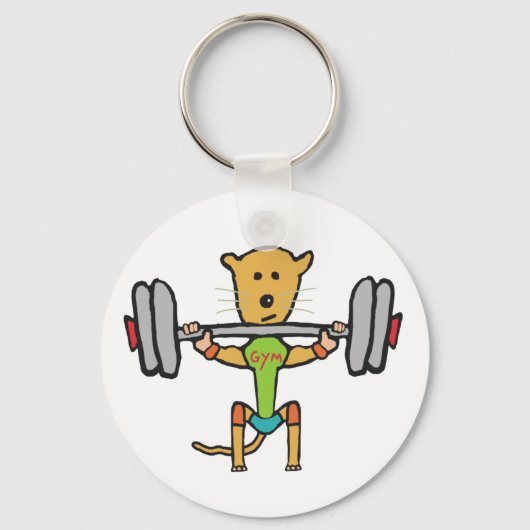 Gym Rat Sleutelhanger (Voorkant)