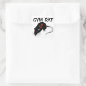 Gym Rat Vierkante Sticker (Tas)