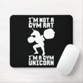 Gym Rat vs Gym Eenhoorn - Grappige Workout Inspira Muismat (Met muis)