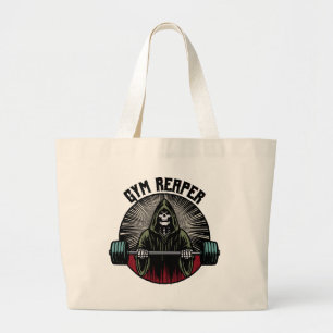 Gym Reaper Workout Grote Tote Bag
