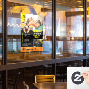 Gym Services Custom Window Cling Raamsticker