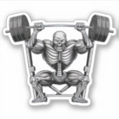 Gym Skelet Sticker (Voorkant)