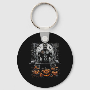 Gym Skeleton-spookachtige Fitness Fun-Halloween Wo Sleutelhanger