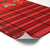 Gym Sterkte progressie Kaart/ Poster (Hoek)