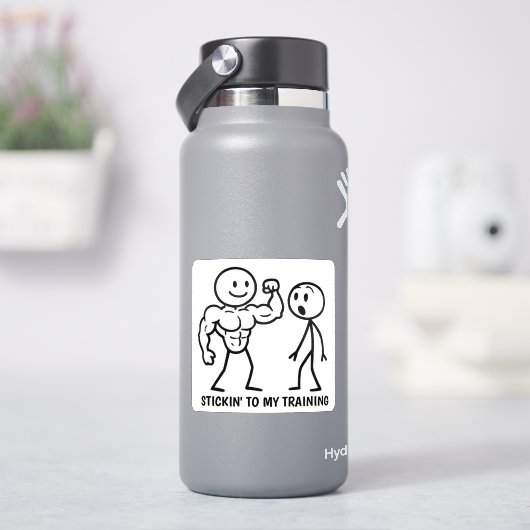 Gym Stick Figuur Sticker (HydroFlask)