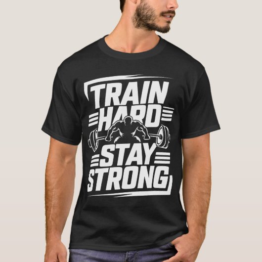 Gym T-Shirt Train Dur Séjour Fort (Devant)