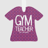 Gym Teacher Verplaatsen Ornament (achterkant)