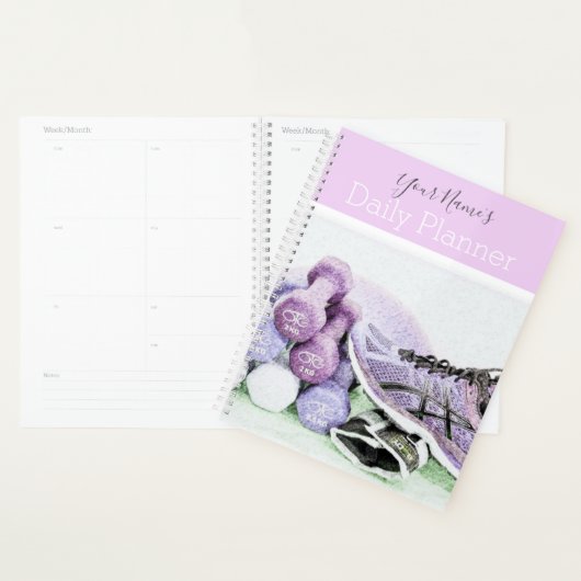 Gym Theme Daily Planner - HAMbWG (Devant avec enveloppe)