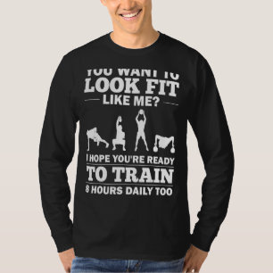 Gym Training Personal Trainer Outfit Workout Train T-shirt
