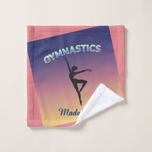 Gym Twist Holographic Gymnastics Sunset Custom Washandje (Wasdoekje)